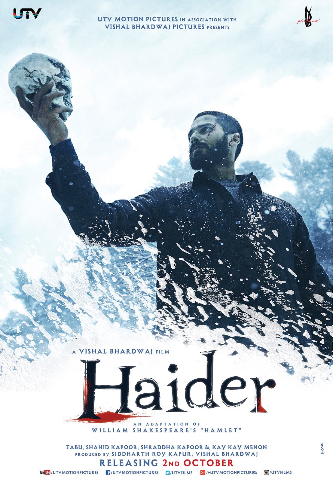 Haider Poster Shahid Kapoor Shraddha Kapoor