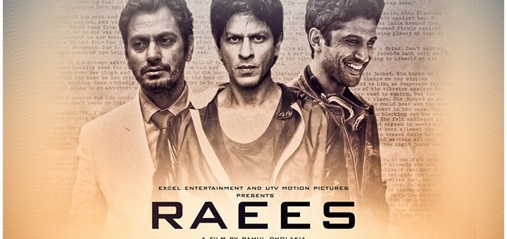 Shahrukh Khan's Movie Raees Movie Poster
